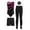 Hot Pink, variant on Haitryli Gymnastics Leotards for Girls Sleeveless Ballet Tumbling Unitard Biketard with Shorts Leggings Hairband Set Hot Pink 10