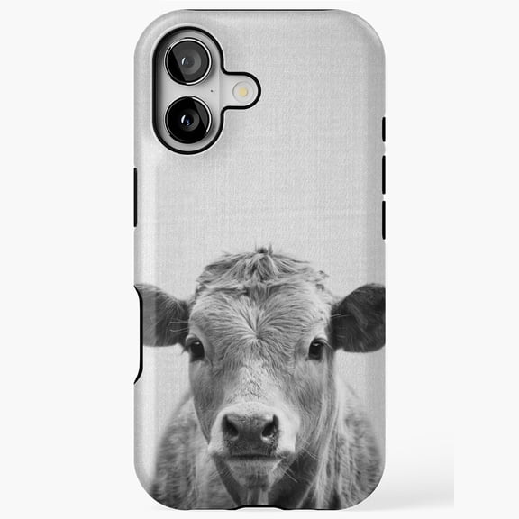 Cow Black and White Farm Animal Cute Art Phone Case for iPhone 11 12 13 14 15 16 17 Pro Max