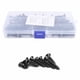 thumbnail image 2 of Juego de tornillos de rosca de 90 Uds., cabeza avellanada hexagonal negra, herramientas manuales, accesorios de Hardware, 2 of 13