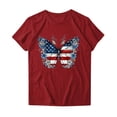 thumbnail image 4 of successthop Independence Day Womens T Shirt Flags Plus Size Patriotic Shirt Festival Top Crewneck Short Sleeve Clothes, 4 of 4