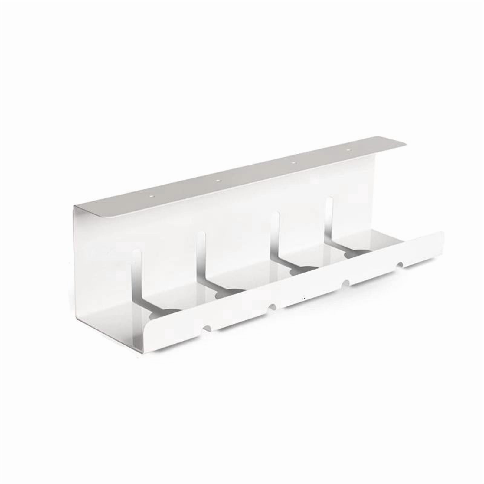 ANXPTIME Multifunctional Under Desk Storage Rack for Power Strips and Wire Solution