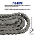 thumbnail image 4 of Jeremywell #35 Roller Chain 4 Feet (128 Links) + 1 Master Link for Go Karts, Mini Bikes, Motorcycles, Dirt Bike and Industrial Machinery, 4 of 7