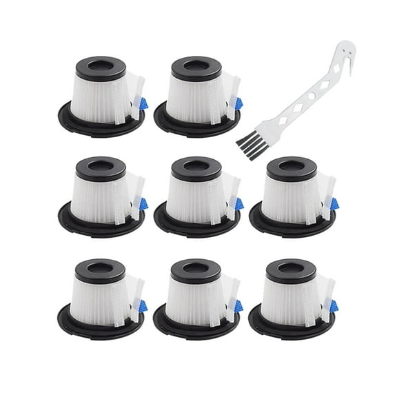 8 Sets Replacement HEPA Filter And Strainer Screen Fit For MOOSOO FIT FOR K17 Cordless Stick Vacuum Cleaner Replacement Parts