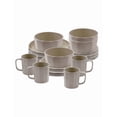thumbnail image 1 of Red Velvet Vajilla Moderna Diamond Elite de 16 Piezas para 4 Personas | Platos, Tazón y Tazas | Diseño Elegante | Apto para Microondas&nbsp;, 1 of 6