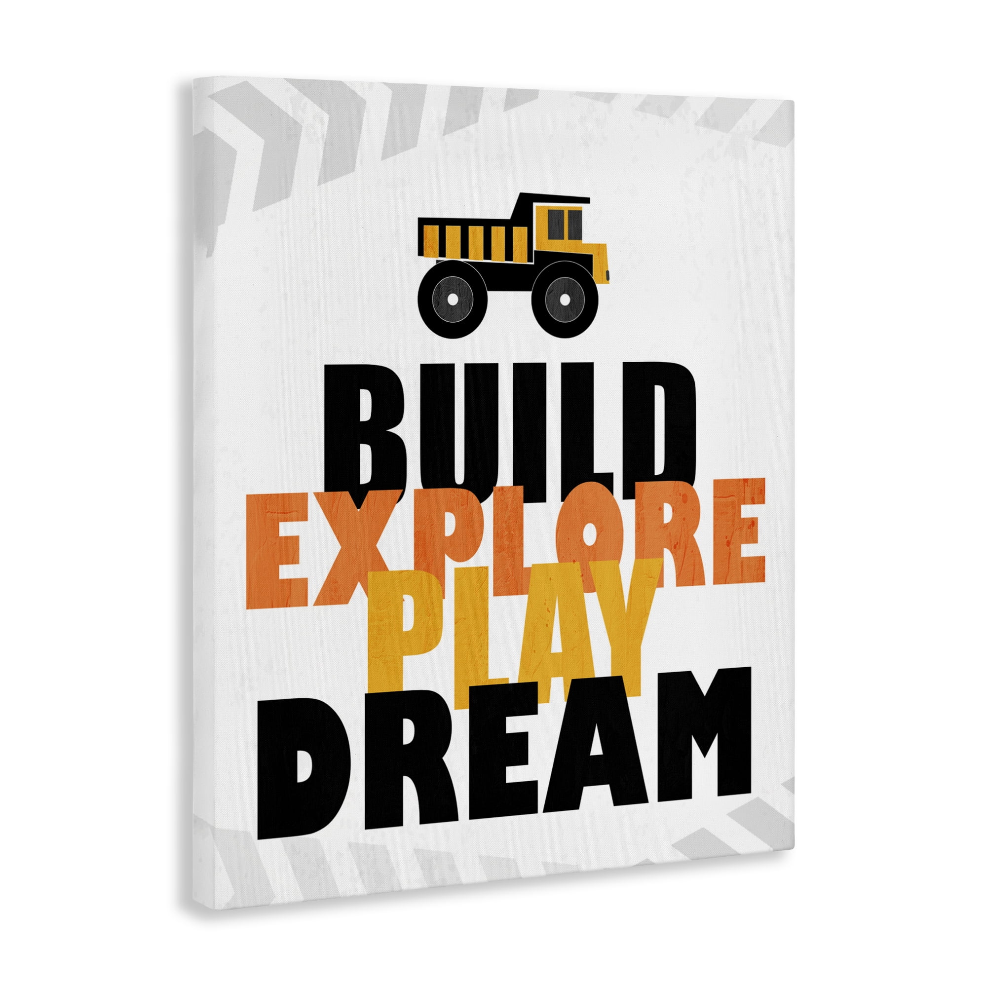 Build Explore Play Dream Canvas Wall Art, design by Kim Allen