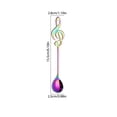 thumbnail image 2 of Patio & Garden Savings Iumwxz Stainless Steel Spoons Colorful Spoons Musical Symbols Handle Spoons Flatware Ice Cream Drinking Tools Kitchen Gadget Decor Savings, 2 of 5