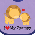 thumbnail image 4 of Inktastic I Love My Grampy Grandkids Boys or Girls Baby Bib, 4 of 4