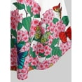 thumbnail image 3 of Rosegal Plus Size Embroidered Butterfly Printed Tunic Tank Top, 3 of 4