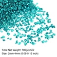 thumbnail image 2 of Triturado Vidrio Chips 100g/3.5oz 2mm-4mm Irregular Metálico Brillante Vidrio para Artesanía Bricolaje Jarrón Relleno Epoxi Resina Decoración, Azul, 2 of 5