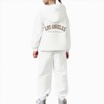 thumbnail image 4 of HCNTES Baby Girl Winter Clothes Girls Activewear Jogger Sets - 2 Piece Letter Print Graphic Pullover Hoodie Sweatshirt Sweatpants Sweatsuit Outfits, 4 of 7