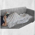 thumbnail image 6 of Minimalist Soft Flannel Fleece Blanket, Abstract Style Childish Raindrops in Rainbow Tones Kids Playroom Toddler Theme, Cozy Plush for Indoor and Outdoor Use, 70" x 90", Multicolor, by Ambesonne, 6 of 6