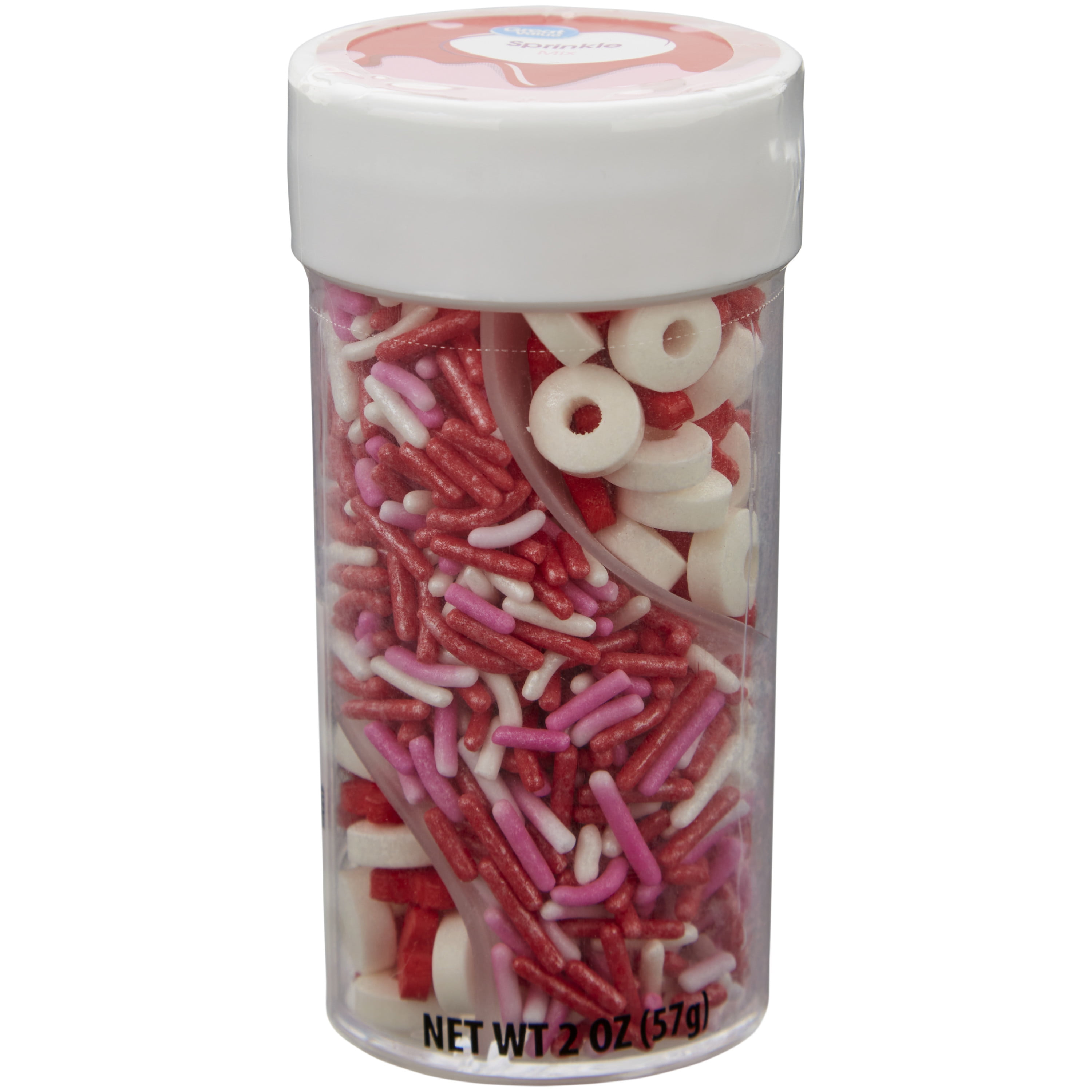 Great Value XO Red, Pink and White Valentine's Day Sprinkles Mix, 2 oz.