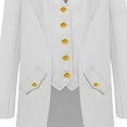 thumbnail image 5 of Odeerbi Family Clothes Parent-child Wear Clothing Men's Retro Clothing Children's Mid-length Punk Retro Tuxedo Purple XS, 5 of 7