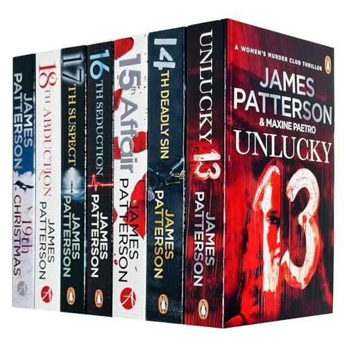 Pre-Owned Women Murder Club Series 13-19 Collection 7 Books Set (13th Unlucky, 14th Deadly Sin, 15th Affair, 16th Seduction & 17th Suspect, 18th Abduction & 19th Christmas)