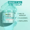 thumbnail image 2 of Bálsamo limpiador de maquillaje Garnier Erase It All con ácido hialurónico, 2 of 7