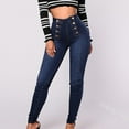thumbnail image 4 of LoyisViDion Woman Pants Clearance Fashion Women'S Pocket Pants Solid Jeans Casual Pants Low Waist Trousers Blue 12(XXL), 4 of 7