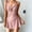 Pink, variant on ZZwxWA Women's One Piece Swimdress Sexy Deep V Cut Out Front Textured Swimsuit Ruched Skirt Swimwear