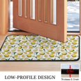thumbnail image 3 of Yellow Lemon Fruit Slices White Pattern Door Rugs,Washable Non Slip Door Mats Indoor,Decorative Door Mats,Entry Mat Indoor for Entrance,Bedroom,Kitchen,Bathroom,30"x17", 3 of 6
