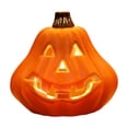 thumbnail image 4 of Large Lighted Halloween Pumpkin, Plastic LED Jack O Lantern Decoration with Light Box for Yard, Porch, Patio, Home, Storefront and Holiday Display, Requires 2 AA Batteries, A, 4 of 4