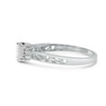 thumbnail image 4 of 10k White Gold Oval White Topaz And Diamond Ring, 4 of 6