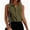 Army Green, variant on Womens Casual Sleeveless Button Down Shirts Office Blouses Loose V Neck Tank Tops for Spring Summer