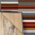 thumbnail image 4 of Superior Modern Striped Block Indoor Outdoor Area Rug, 4' x 6', Grey, 4 of 8