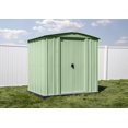 thumbnail image 1 of Arrow Classic Steel Storage Shed, 6x5, Sage Green, 1 of 8