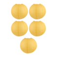 thumbnail image 4 of 5 piezas Strade Fareast Limited farolillo de papel redondo chino 30cm amarillo, 4 of 8