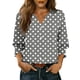 thumbnail image 3 of TaTaai Women's Fashion Spring And Summer Button Up Cardigan 3/4 Quarter Sleeve Jacket V-neck Top/shirt Gift, 3 of 6
