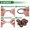 thumbnail image 4 of Universal O Ring Seal Gasket, Orings Seal Washer Replacement for Plumbing Repair for Cars Trucks, 4mm ID x 4mm CS, FKM Rubber, Brown, 100pcs, 4 of 6