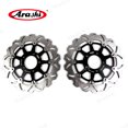 thumbnail image 3 of Arashi Front Rear Brake Disc Rotors and Mounting Bolts Screws for Suzuki GSXR600 GSXR750 2004 2005 / GSXR1000 2003 2004 Motorcycle Replacement Accessories, 3 of 5