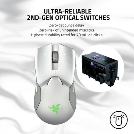 Razer - Viper Ultimate Ultralight Wireless Optical Gaming Mouse with Charging Dock - Mercury