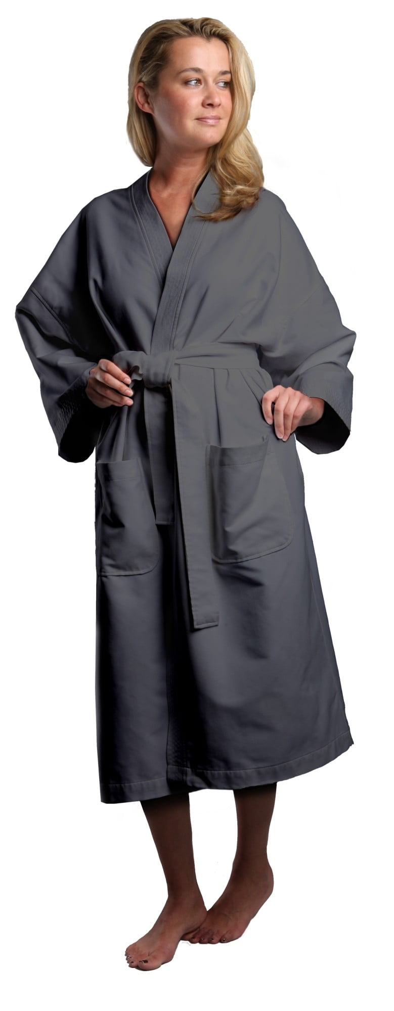 Monarch Chamois Microfiber Kimono Hotel Robe Lightweight Absorbent