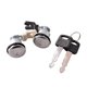 thumbnail image 1 of Juego de cilindro y llave de cerradura de puerta Yuxing compatible con camionetas Econoline E150 E250 F250 Super Duty Explorer color plateado, 1 of 5