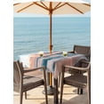 thumbnail image 4 of Square Outdoor Tablecloth with Umbrella Hole Beach Ocean Outside Table Cloth Waterproof Patio Table Cover Sunset Scenery Seashore Horizon Summer Zipper Tablecloths for Picnic Party Camping 60x60 Inch, 4 of 8