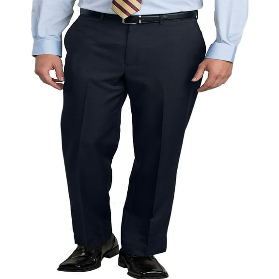 EDWARDS SYNERGY MENS TRADITIONAL DRESS PANT, NAVY, 34-32