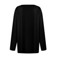 thumbnail image 4 of kytmyeq Women's Fashion Casual Printed V-neck Long Sleeve Button Up T-shirt Top, 4 of 5