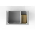 thumbnail image 5 of Bowery Hill Modern 36" Gray Wood Vanity Base with Gold Handles, 5 of 6