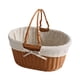 thumbnail image 5 of Cesta de picnic de ratán sintético, cesta de almacenamiento, cesta decorativa tejida con asa, cesta de picnic ligera, cesta de frutas para , Style D Estilo D, 5 of 8