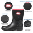 thumbnail image 3 of DKSUKO Women's Muck Warm Snow Boots Waterproof High Performance Winter Rubber Rain Boots for Women (9.5 B(M) US,Pink Handle), 3 of 7