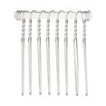 thumbnail image 5 of Unique Bargains 4 Pcs No Slip Hair Side Combs Accessories Metal 1.3" Silver Tone, 5 of 6