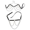thumbnail image 1 of Guardurnaity Fashion Body Chain Harness Set Belly Thong Tassel Kit Chains Bra for Girls Vestidos Negro Tipo 1, 1 of 1