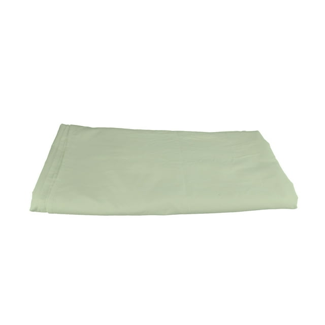 Edredón de algodón de color puro, elegante edredón de algodón con bordado de tencel, color verde, 1 sábana de 245 x 250 cm