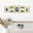 thumbnail image 6 of Golden State Art Gallery Wall Frames 11x14, 8x10, 5x7 Matted Photo Frames, Gold, Set of 7, 6 of 8