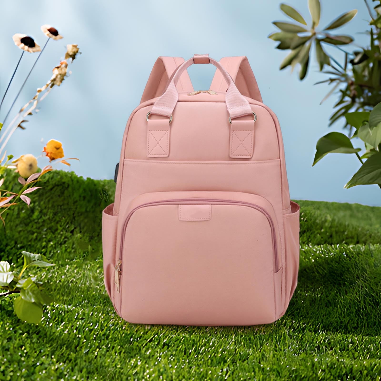 Ckraxd Dry Wet Separation Multifunctional Insulated Backpack, Thermal Bottle Holders, Diaper Bag for Travel and Outdoor