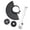 Replacement Tool Set, variant on Inner Outer Angles Grinder Flange Nut Accessory Bore Cutting Discs Flange Nut Electrical Fitting Part Easy to Install