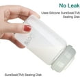 thumbnail image 4 of Wide Neck Baby Bottle,Glass Breastmilk Storage Pump Bottles,6oz,BPA Free,4 Gray Lids, 4 of 7