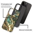 thumbnail image 4 of FKBRCL4U Compatible with iPhone 14 Pro Max Case, Abstract Gold Teal Fluid Art Pattern for Girl Full Body Design Soft Silicone Drop Shock Scratch Protection for iPhone 14 Pro Max, 4 of 7