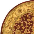 thumbnail image 4 of SAFAVIEH Antiquity Bethanie Traditional Wool Area Rug, Red/Gold, 4'6" x 6'6" Oval, 4 of 6
