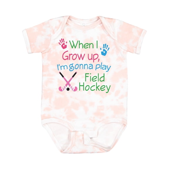 Inktastic Future Field Hockey Player Boys or Girls Baby Bodysuit